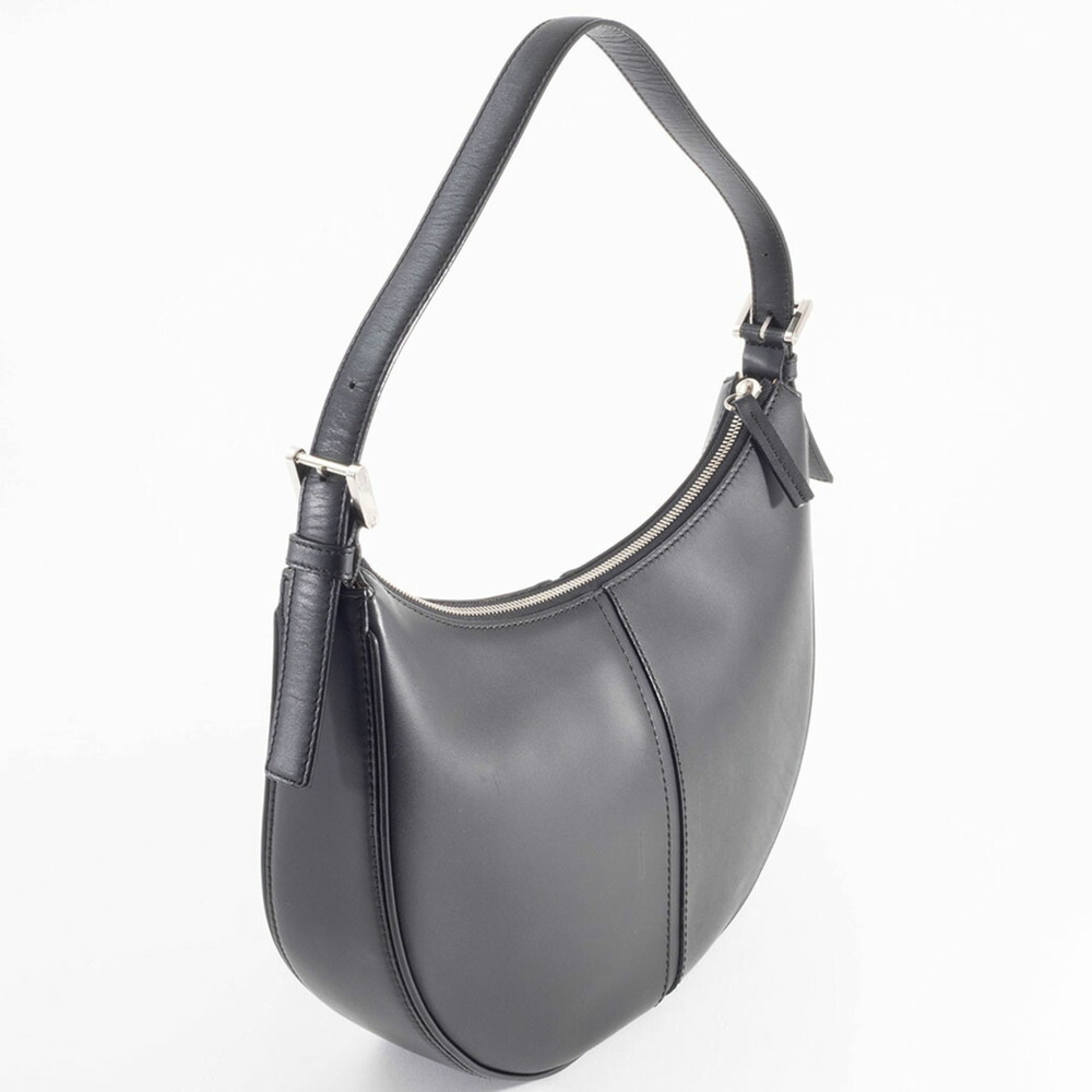 Burberry Shoulder Bag Leather Black Check Women's - Picture 7 of 16